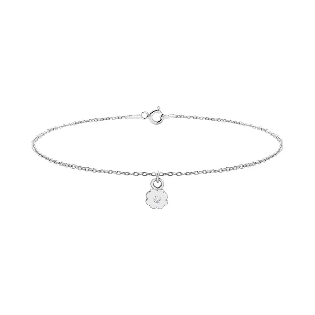 Bratara Dama Argint cu element floare cu zirconiu