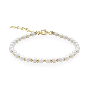 Bratara Dama, bilute de argint si perle scoica