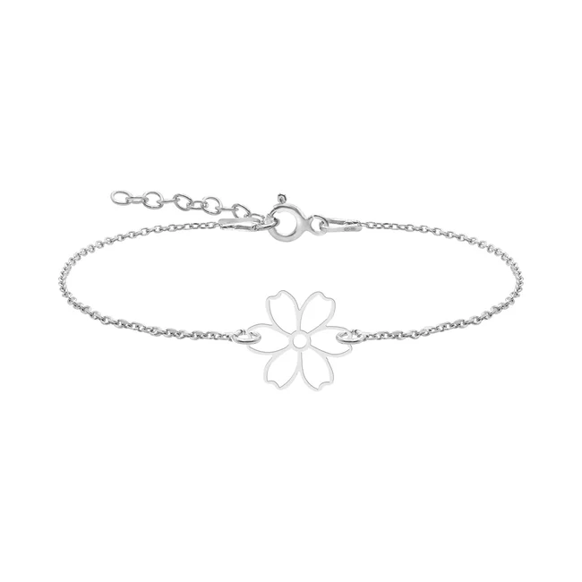 Brățară Mărțișor din Argint 925 Premium - Floare 7mm