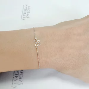 Brățară Mărțișor din Argint 925 Premium - Fluture 8mm