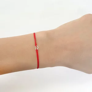 Brățară Mărțișor din Argint 925 Premium – Inima 6 mm (minim 3 buc)