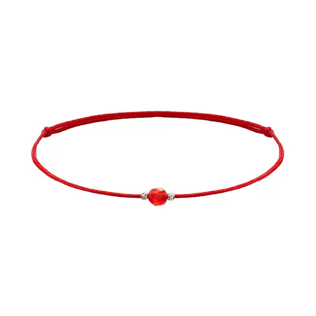 Brățară Mărțișor din Argint 925 Premium – Jad Rosu (minim 5 buc)