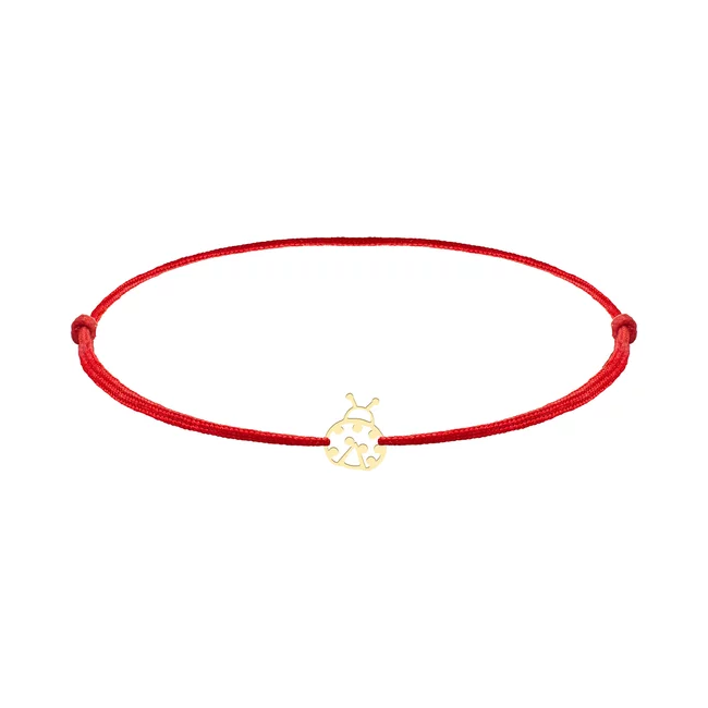 Brățară Mărțișor din Aur 14K Premium - Buburuză 8mm