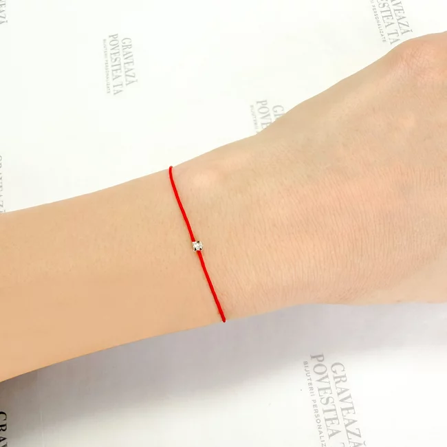 Brățară Mărțișor– Swarovski mic 2,5mm (minim 5 buc)