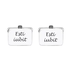 Butoni personalizati, Inox Premium hipoalergic, dreptunghiulari (12 mm)