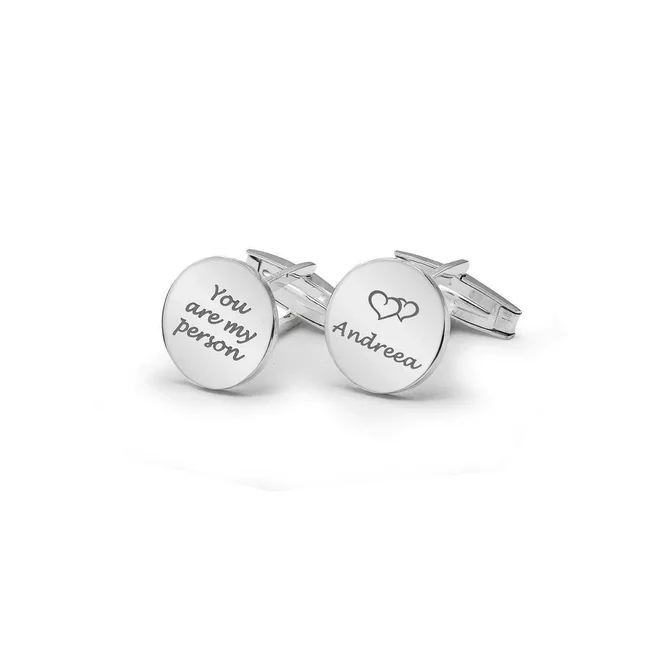 Butoni personalizati, Inox, rotunzi (15 mm)