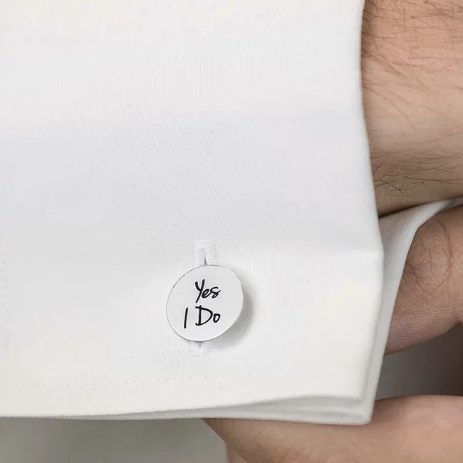 Butoni personalizati, Inox, rotunzi (15 mm)
