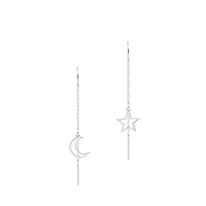 Cercei Argint 925 Premium cu stea si luna
