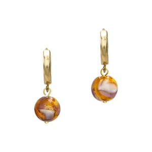 Cercei Argint 925 Premium dama - piatre semipretioase murano (8mm)