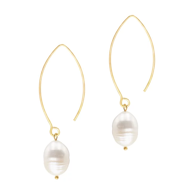 Cercei lungi Argint 925 Premium dama - perle de cultura (11 mm)