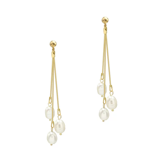 Cercei lungi Argint 925 Premium dama - perle de cultura (9 mm)