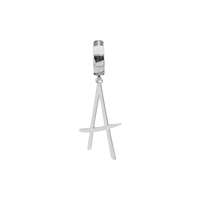 Cercel lung din Argint 925 Premium cu initiala