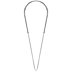 Colier Argint 925 Premium - snur reglabil si bilute striatii