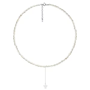 Colier Argint cu Ingeras si Perle de Cultura