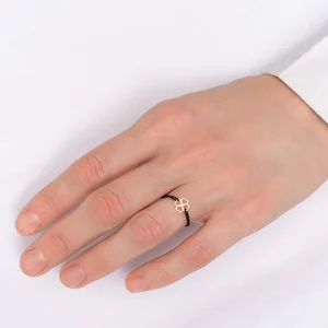 Inel Mărțișor din Aur 14K Premium - Trifoi 7mm