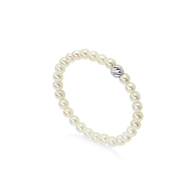 Inel perle scoica si Argint 925 Premium