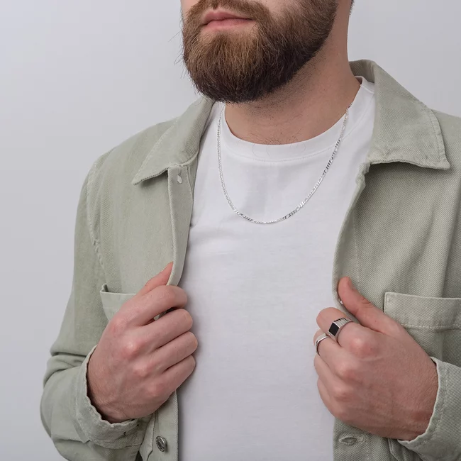 Lant barbatesc Argint 925 Premium ( Figaro)