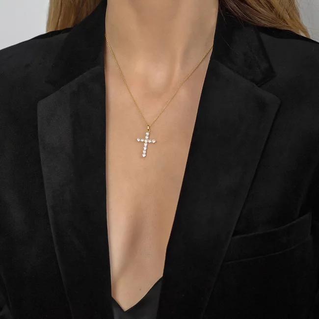 Lantisor Argint 925 Premium cu pandantiv cruce