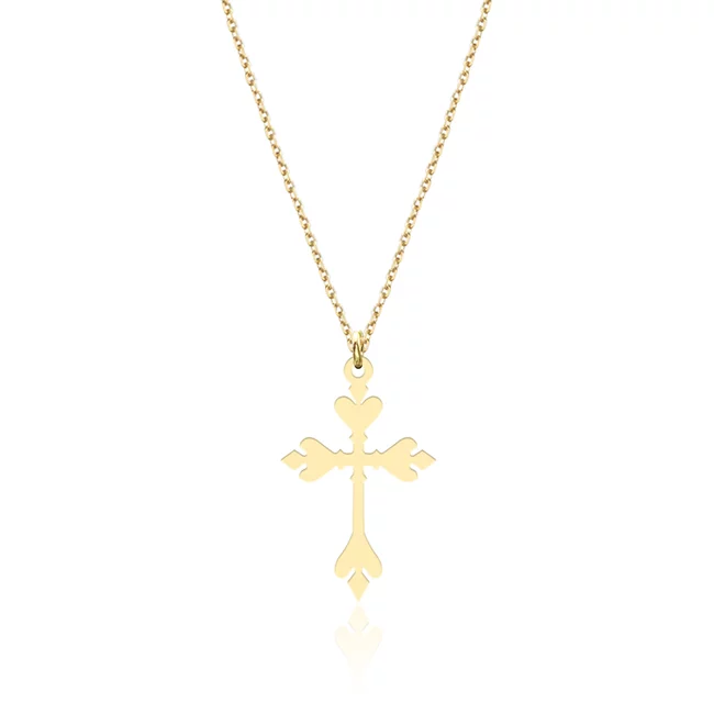 Lantisor Argint 925 Premium dama - cruce stilizata ( 24mm )