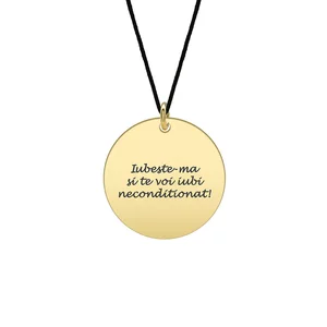 Pandantiv personalizat, Argint, banut (19 mm)