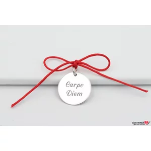 Pandantiv personalizat cu text, Argint , banut (14.5mm)