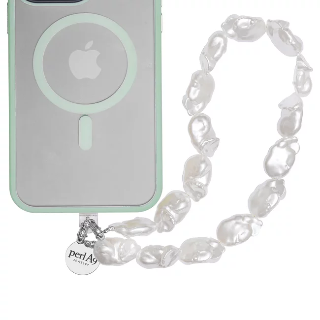 Perla9 Lant telefon / Colier / Curea THE CHUNKY accesoriu multifunctional din perle sintetice - placat cu aur galben picture - 28