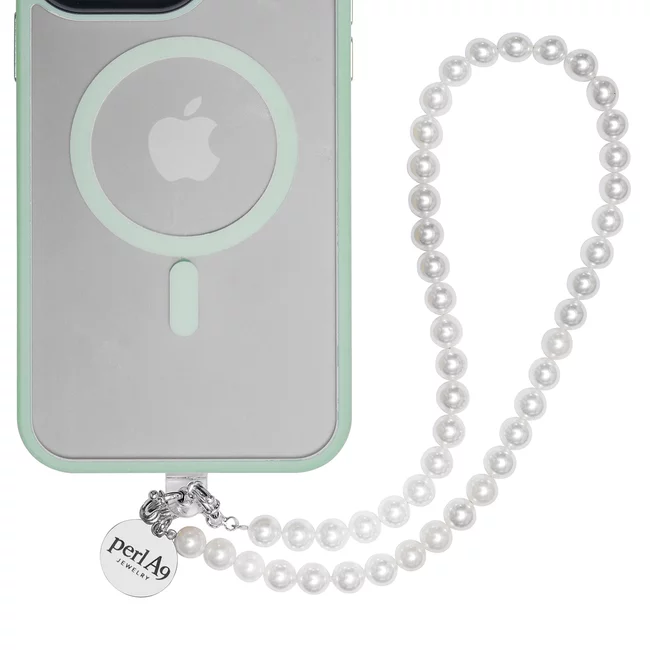 Perla9 Lant telefon / Colier / Curea THE CLASSY accesoriu multifunctional din perle scoica - placat cu argint picture - 51