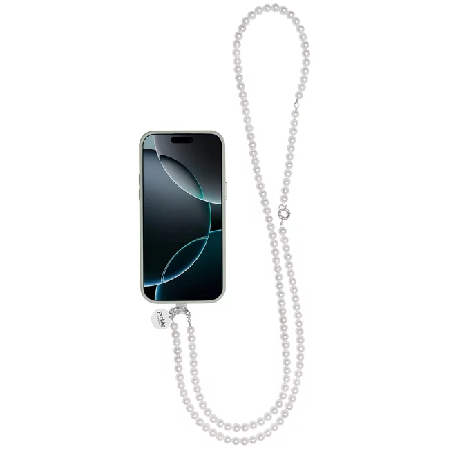 Perla9 Lant telefon / Colier / Curea THE CLASSY accesoriu multifunctional din perle scoica - placat cu argint picture - 57