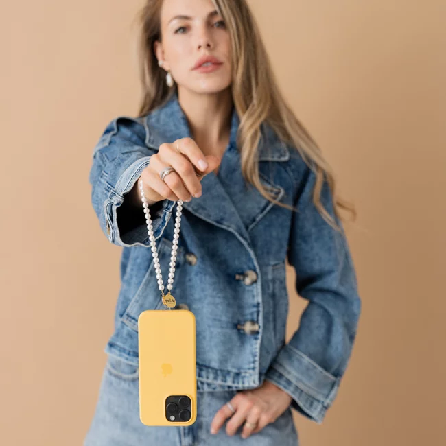 Perla9 Lant telefon / Colier / Curea THE CLASSY accesoriu multifunctional din perle scoica - placat cu aur galben picture - 24