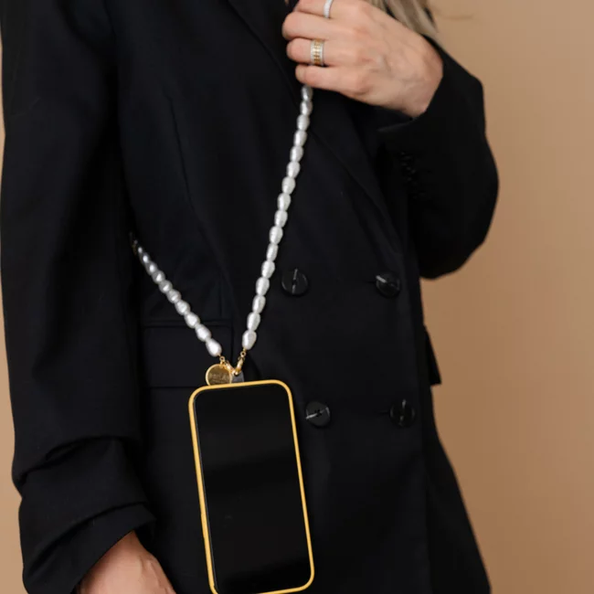 Perla9 Lant telefon / Colier / Curea THE ESSENTIAL accesoriu unisex multifunctional din perle sintetice - placat cu argint picture - 20