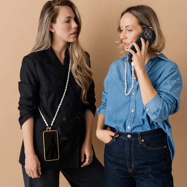 Perla9 Lant telefon / Colier / Curea THE ESSENTIAL accesoriu unisex multifunctional din perle sintetice - placat cu argint picture - 27