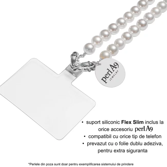 Perla9 Lant telefon / Colier / Curea THE MOONLIGHT accesoriu multifunctional din perle sintetice - placat cu argint picture - 11
