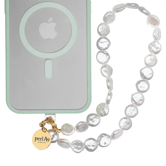 Perla9 Lant telefon / Colier / Curea THE MOONLIGHT accesoriu multifunctional din perle sintetice - placat cu aur galben picture - 17