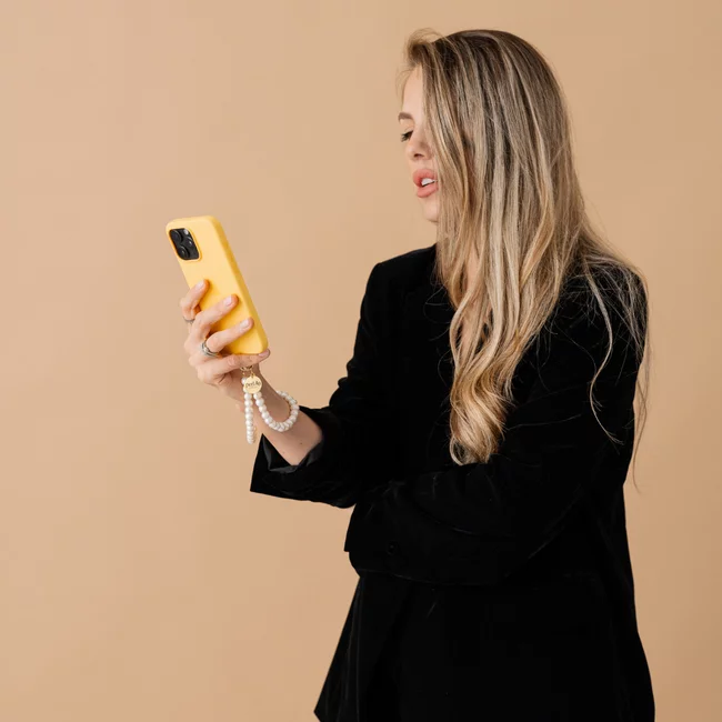 Perla9 Lant telefon / Colier / Curea THE NATURAL accesoriu multifunctional din perle de cultura - placat cu argint picture - 11