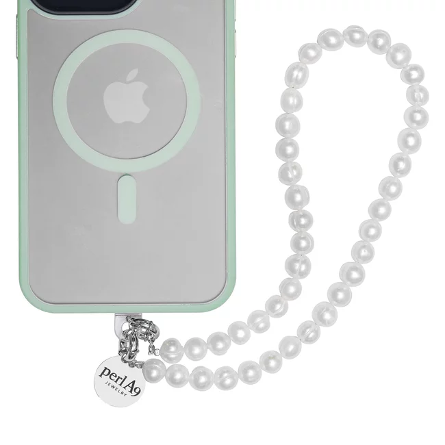 Perla9 Lant telefon / Colier / Curea THE NATURAL accesoriu multifunctional din perle de cultura - placat cu argint picture - 5