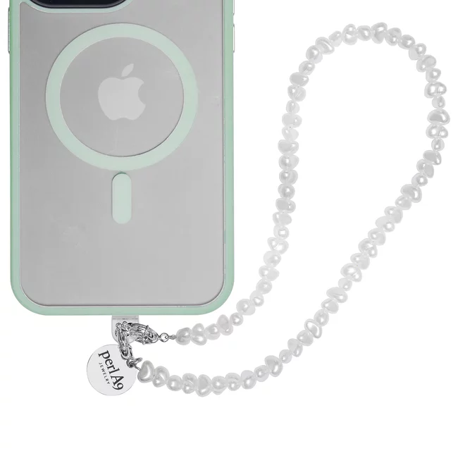 Perla9 Lant telefon / Colier / Curea THE TWIST accesoriu multifunctional din perle sintetice d- placat cu argint picture - 25