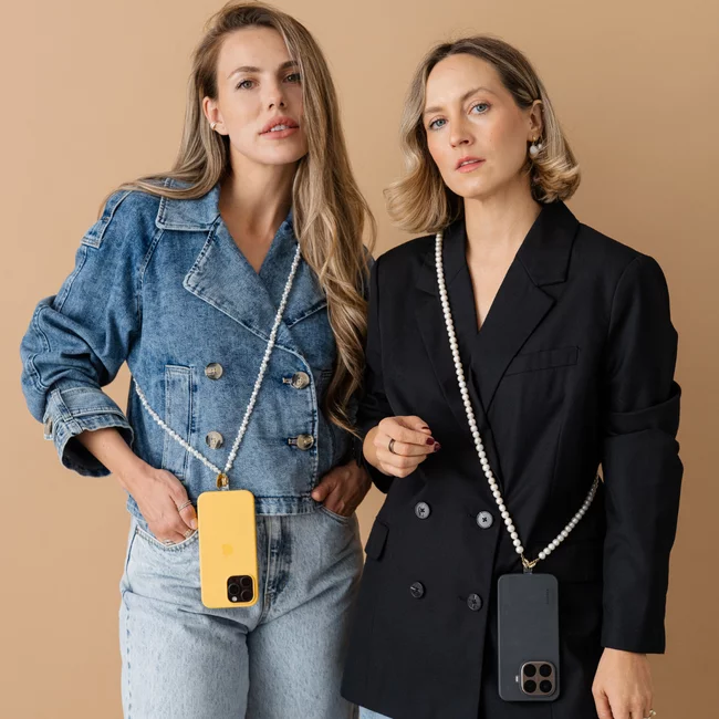 Perla9 Lant telefon / Colier / Curea THE TWIST accesoriu multifunctional din perle sintetice d- placat cu argint picture - 36