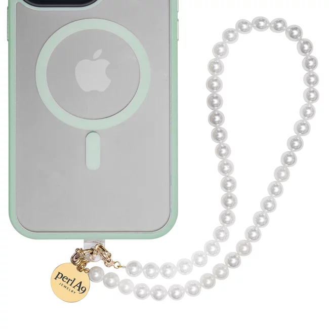 Perla9 Maner telefon / Colier THE CLASSY accesoriu multifunctional din perle scoica - placat cu aur galben picture - 7
