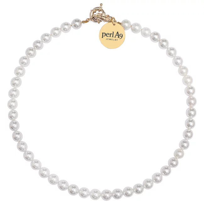 Perla9 Maner telefon / Colier THE CLASSY accesoriu multifunctional din perle scoica - placat cu aur galben picture - 4