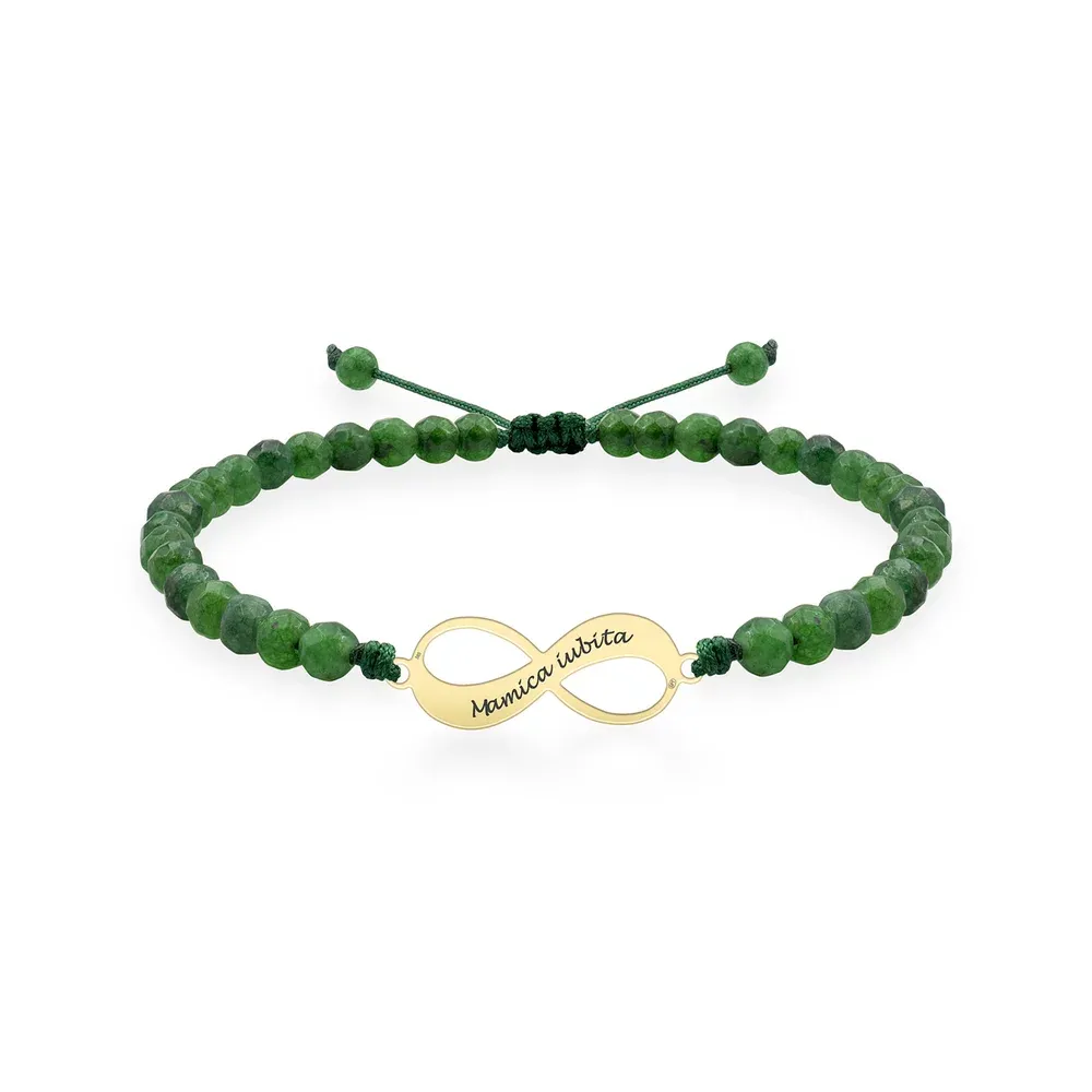 products/650/bratara-aur-dama-infinit-si-pietre-semipretioase-agat-verde-smarald-fatetat-personalizata-18-mm-116041.webp