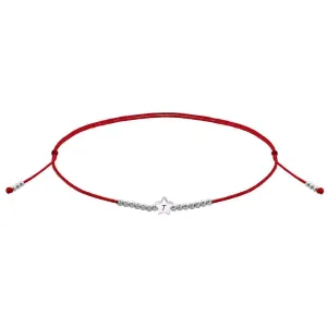Bratara snur pentru picior stea mic 5 mm personalizata gravura intiala Argint 925 Premium