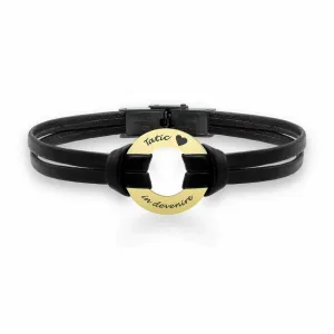 Bratara barbat din Aur 14K Premium, personalizata cu gravura (20 mm)