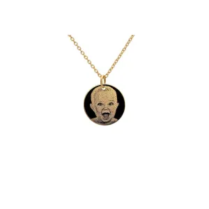 Lantisor Aur dama, banut mic 12 mm, personalizat cu poza