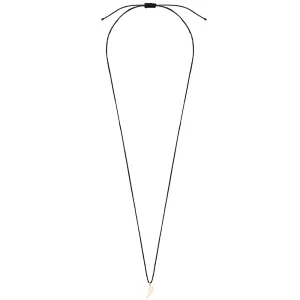 Colier cu snur reglabil si pandantiv aripa Aur (12 mm)