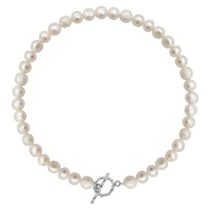 Colier perle de cultura argint dama