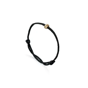 Inel Aur 14K biluta, snur reglabil (2 mm)