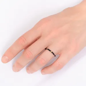 Inel Aur 14K Premium, biluta si pietre naturale Spinel, snur reglabil