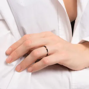 Inel Aur 14K Premium, biluta si pietre naturale Spinel, snur reglabil