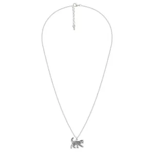 Lantisor Argint copii, pisica Tabby, decupata poza 4life (15 mm)