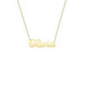 Lantisor cu nume, Aur 14K Premium dama, Minimalist Style